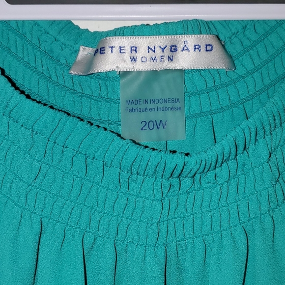 Teal off the shoulder blouse - Picture 3 of 3